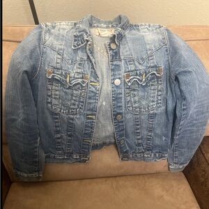 True Religion Light Blue Denim Jacket /Jimmy Woman’s Denim Jacket.
